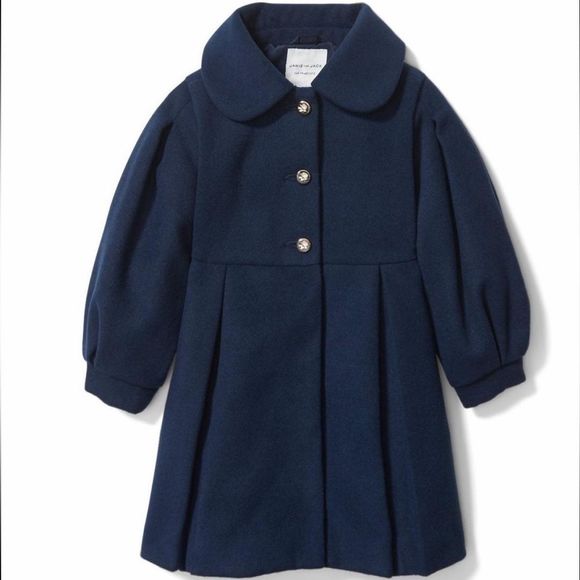Janie and Jack Girl Puff Sleeve Coat - Picture 1 of 4